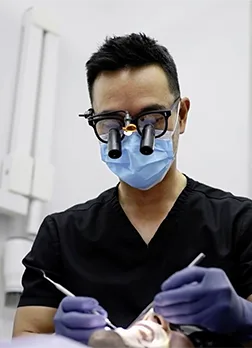 Dr. Kevin Shim operating on a patient